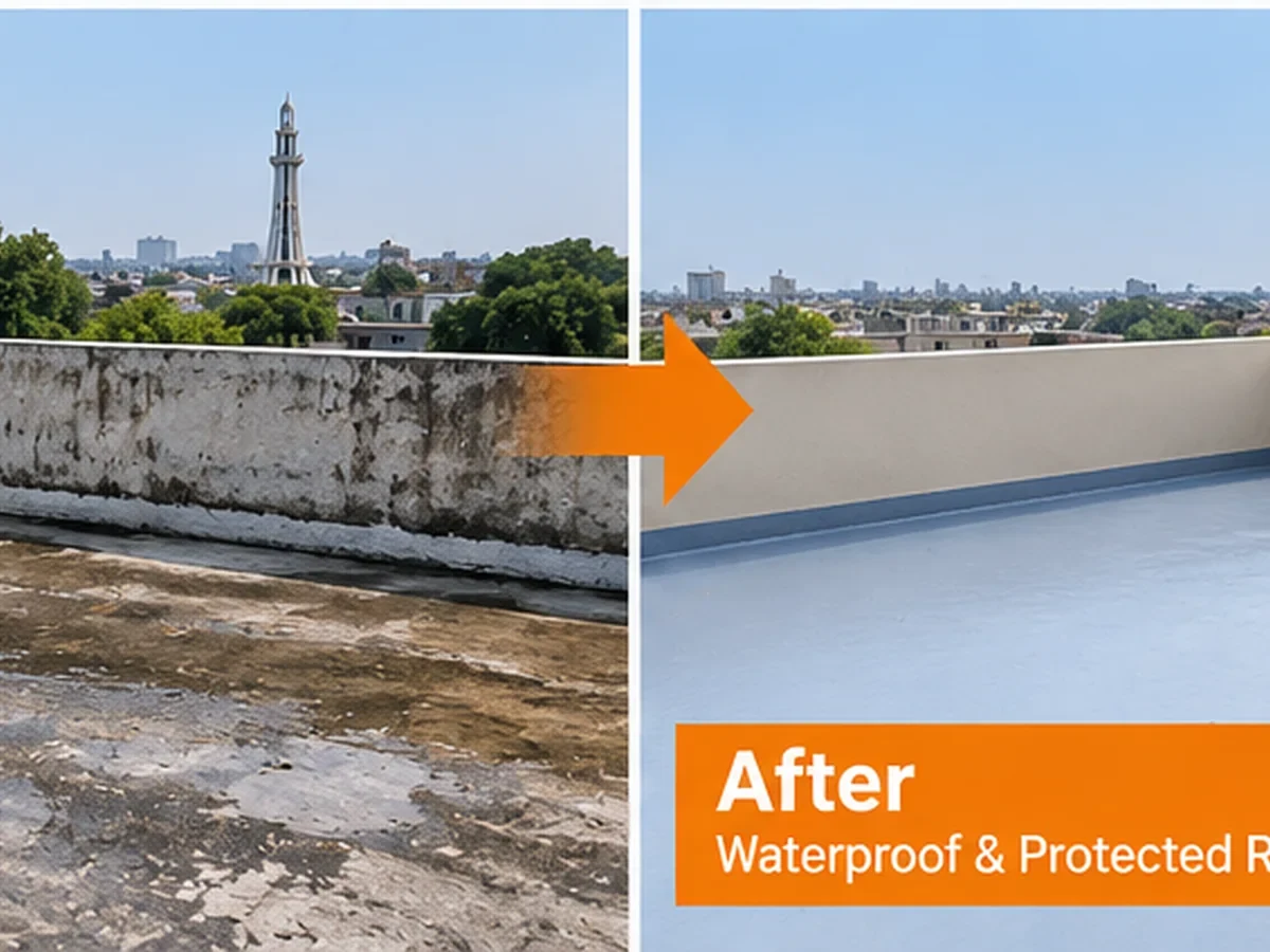 Excellent Waterproofings terrace waterproofing treatment in Lahore